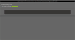 Desktop Screenshot of metrolibrary.com