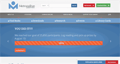 Desktop Screenshot of metrolibrary.org